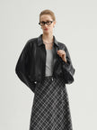 Cropped Leather Jacket