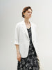White linen blazer