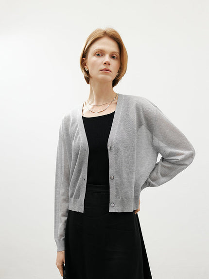 Gilet fin gris