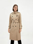 Women's Lapel Double Breasted Trech Coat 5998160371Q