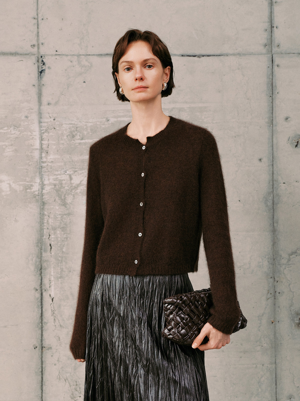 Silk-Cashmere Cardigan