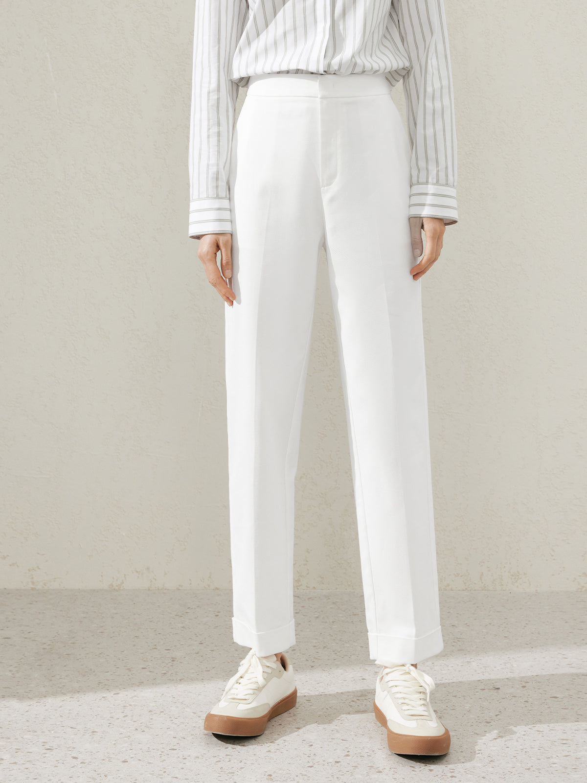 Pantalon blanc uni