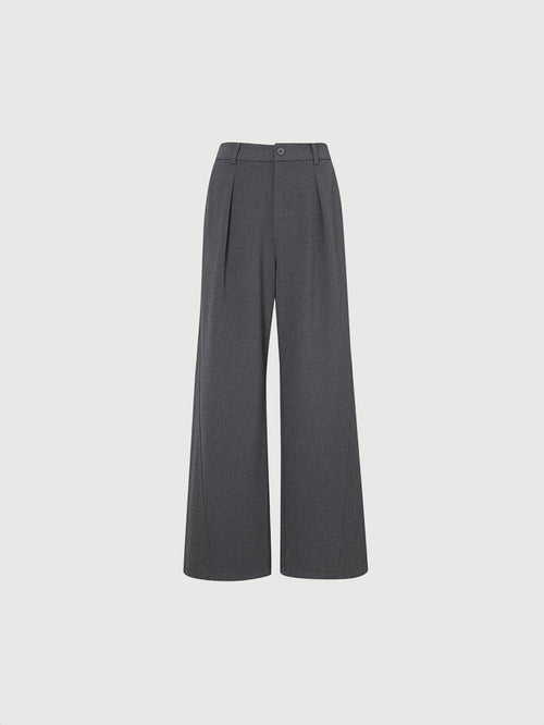 Load image 1 in gallery view. Dark gray wide leg pants