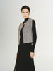 Tweed sleeveless vest