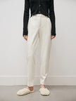 Women's White Small Leg Winter Trousers