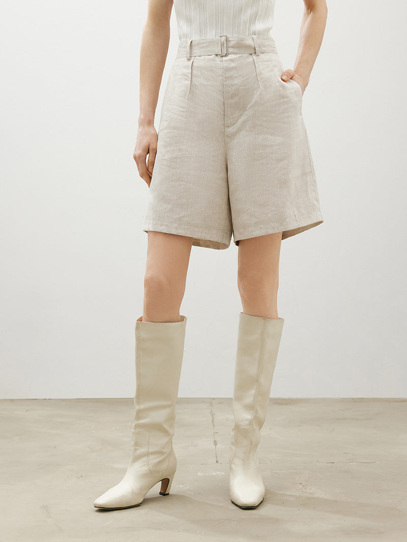 Linen shorts