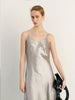 Ecru satin dress