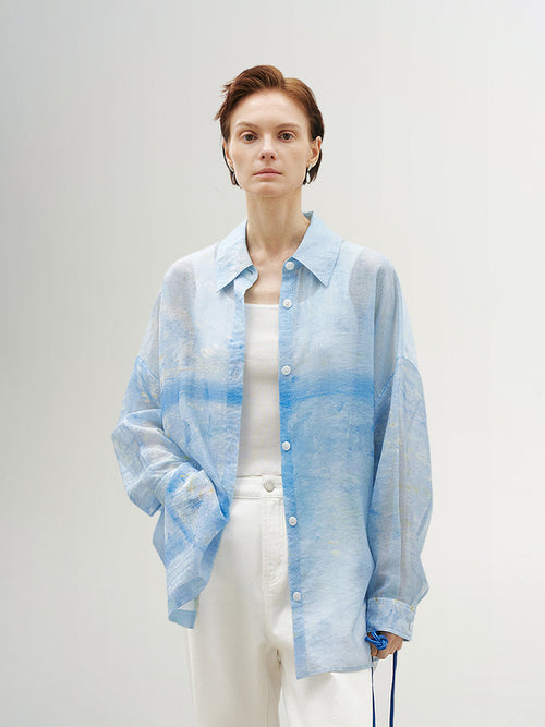 Charger l'image 1 dans la galerie. Chemise bleue - Collection Capsule