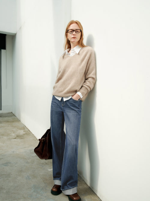 Load image 1 in gallery view. Straight-Leg Jeans