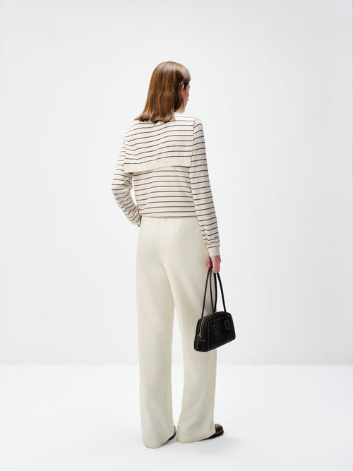 Carica immagine 1 in visualizzazione galleria. Twofer Tie-Sleeve Striped Cardigan