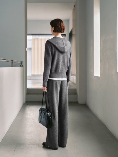 Cargar la imagen 1 en la vista de la galería. Cashmere Zip-Up Hooded Sweater