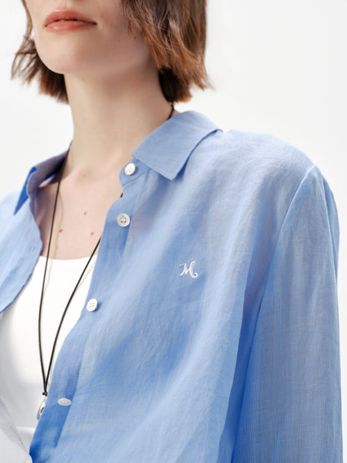 Charger l'image 1 dans la galerie. Lightweight Ramie Button-Up Shirt