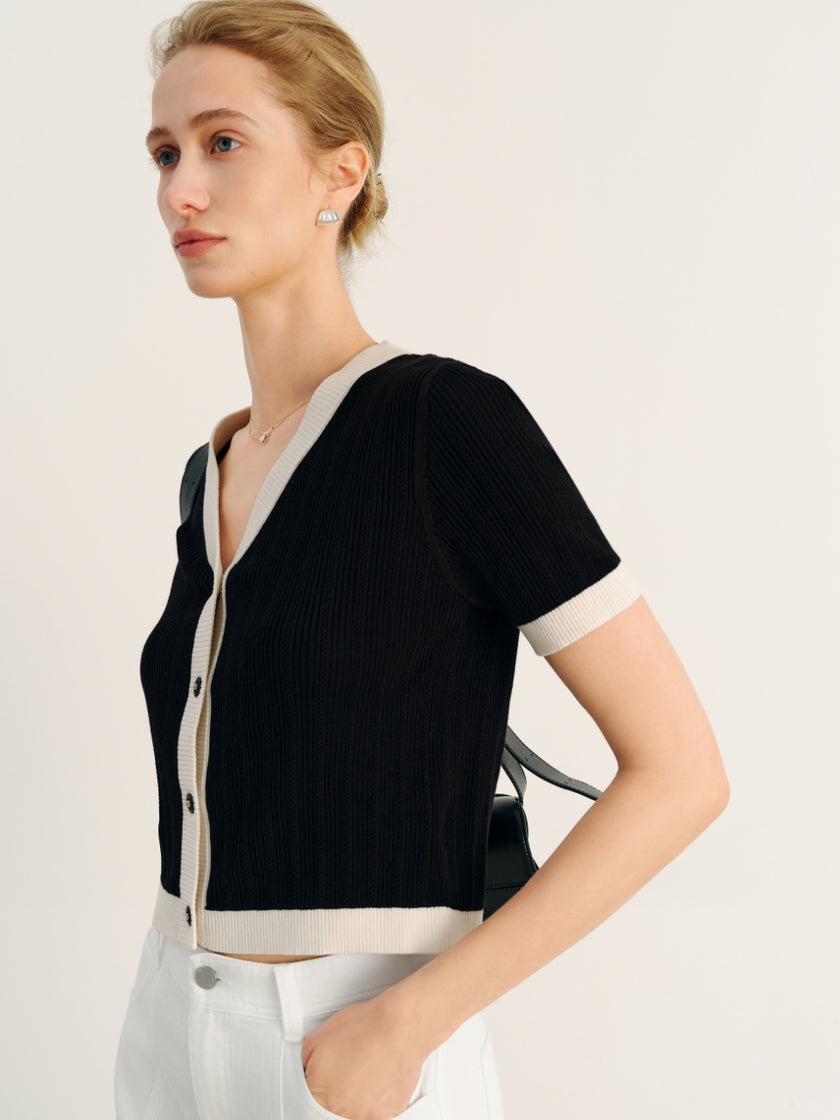 Cardigan Black & White