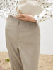 Women's Dark Gray Straight Fit Stable High Waist Trousers