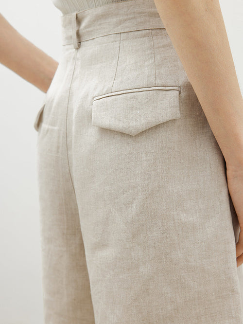 Load image 1 in gallery view. Linen shorts