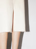 Women's Off-White Straight Fit Skirt