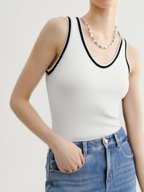 Load image 1 in gallery view. Contrast Trim Cami