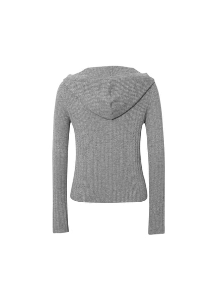 Knitted hoodie
