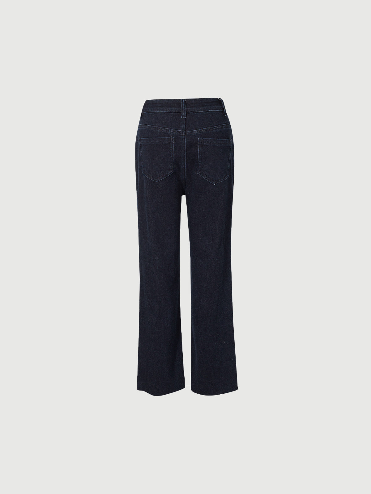 Raw blue jeans