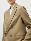 Khaki wool blazer