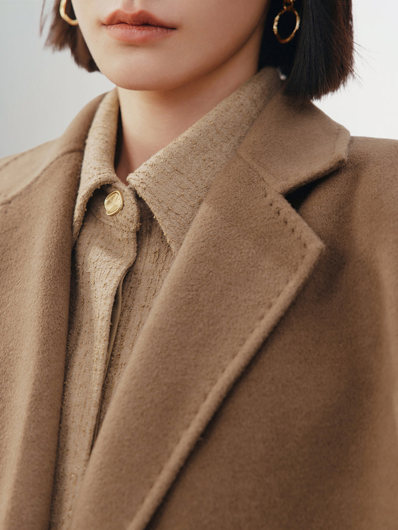 Camel wool coat