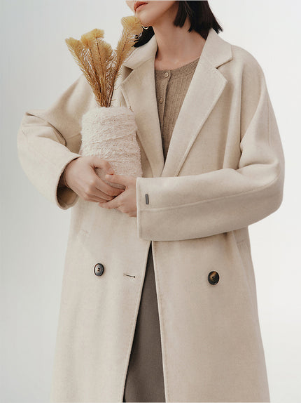 Beige wool coat