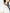 Women's White and Black Round Neck Short Sleeves Knit Top
