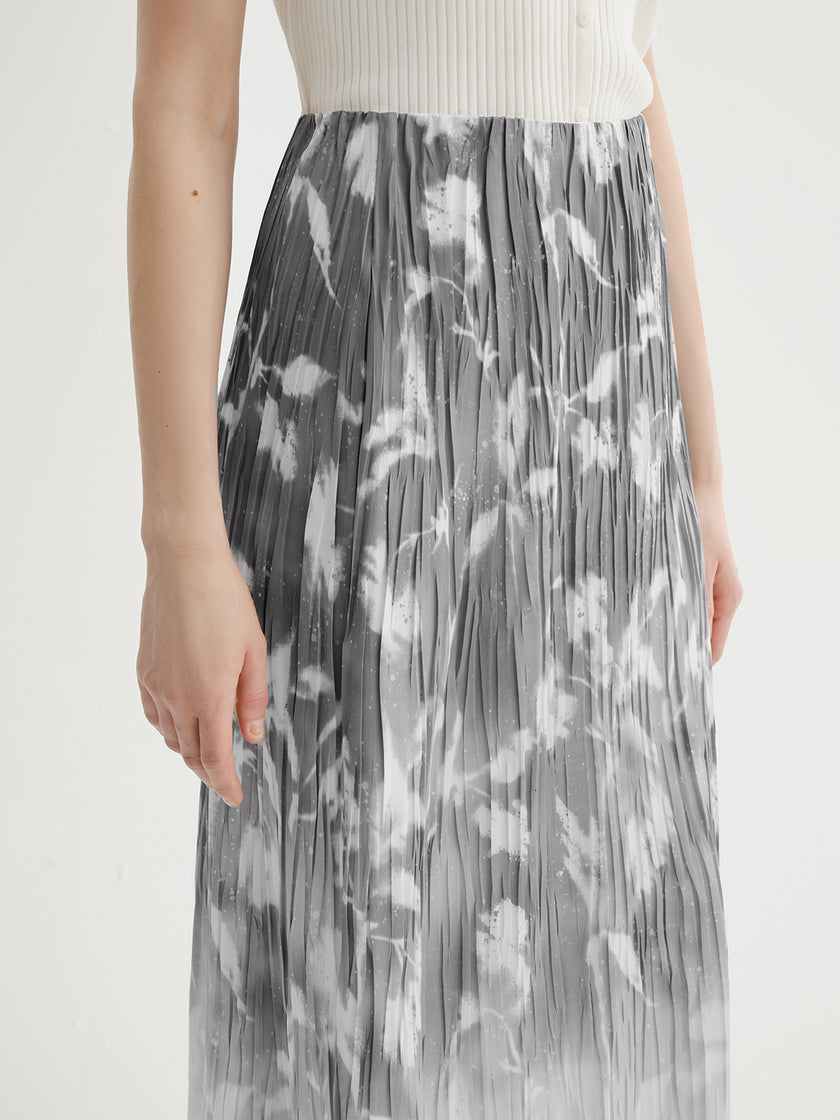 Gradient  Midi Skirt