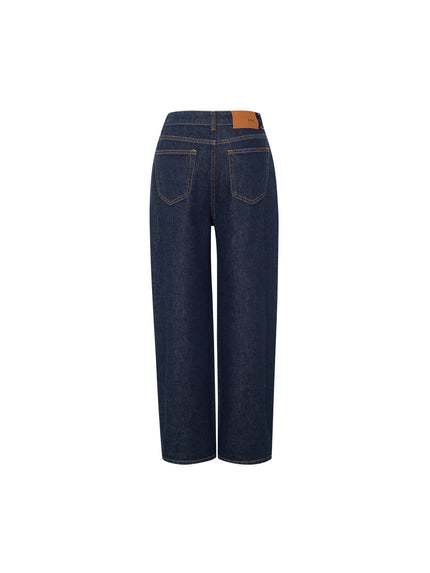 Women's Dark Blue 100% Cotton Jeans Pants
