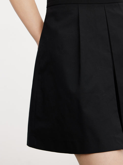 Carica immagine 1 in visualizzazione galleria. Women's Black A-Line Short Skort 5E4150881