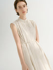 Beige sleeveless dress