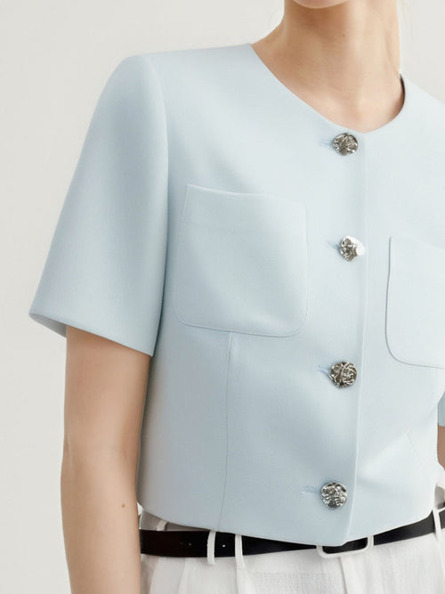 Charger l'image 1 dans la galerie. Veste baby blue