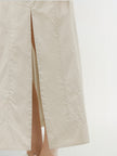 Beige cotton skirt
