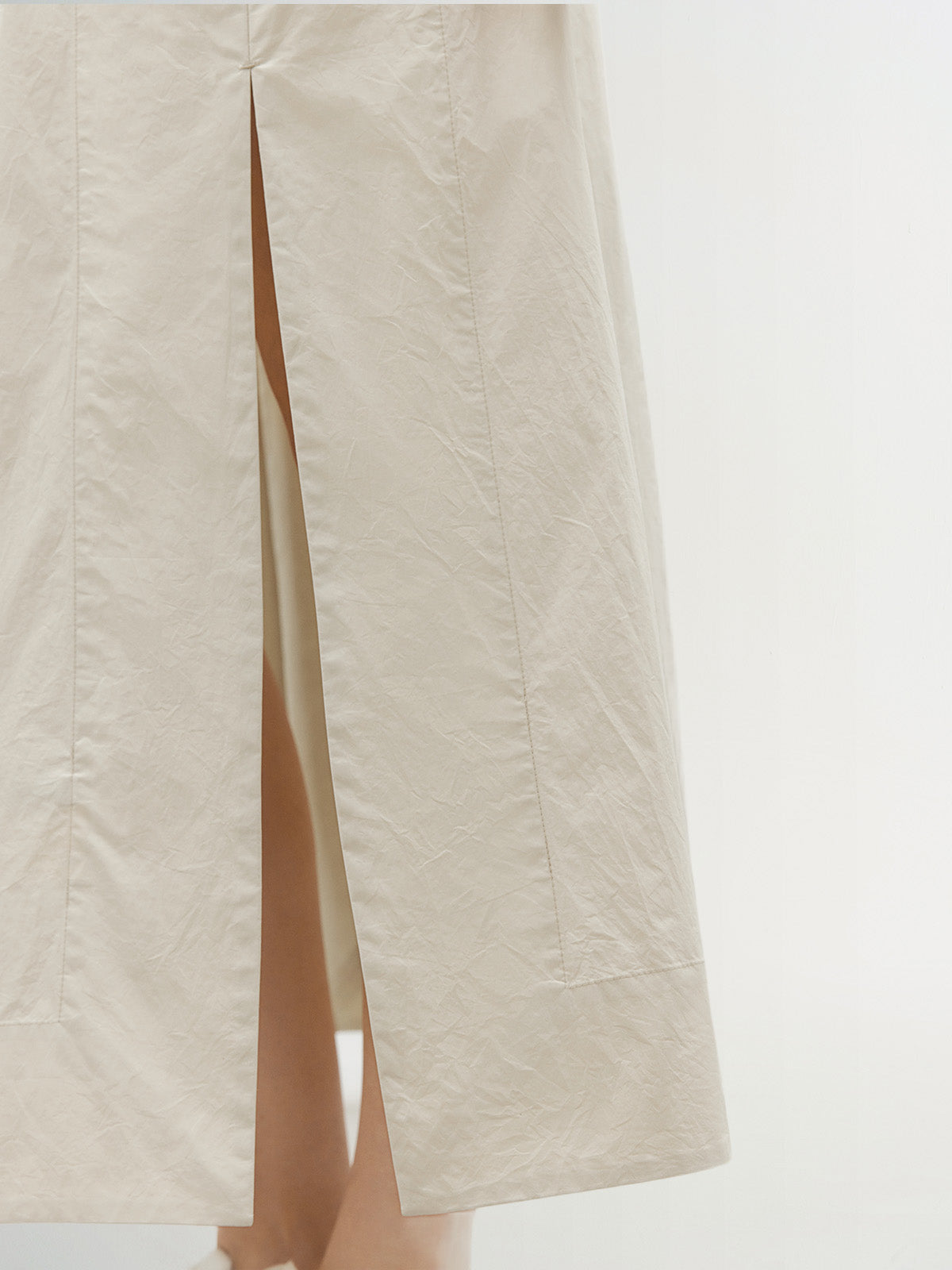 Beige cotton skirt