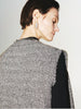 Tweed sleeveless vest