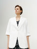 White linen blazer