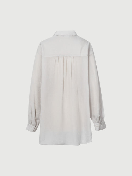 Load image 1 in gallery view. Embossed Pure Silk Shirt