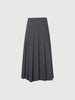 Dark gray winter pleated skirt