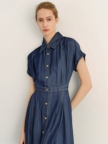 Pure Cotton Denim Dress