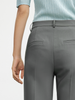 Women's Gray Smooth Slightly Flare Suit Pants