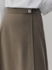 Women's Winter Brown A-Line Fit Skirt