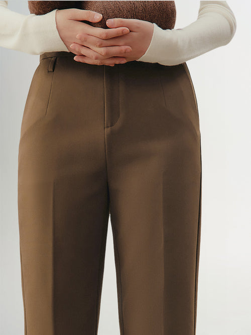 Load image 1 in gallery view. Coffee brown pants - Straight Fit