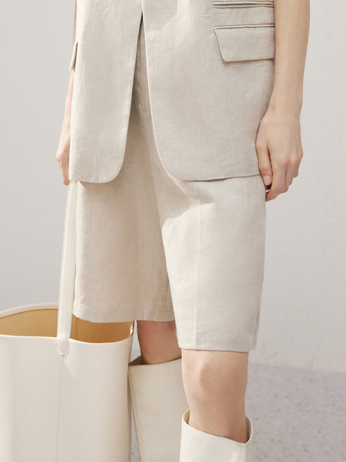 Load image 1 in gallery view. Linen shorts