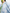 Women's Floral Sky Blue V Neck Pleated Waist Irregular Hem Dress