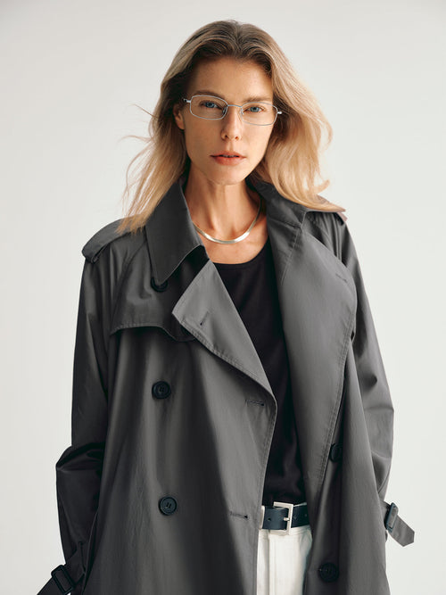 Carica immagine 1 in visualizzazione galleria. Pure Cotton Trench Coat