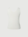 Women's White V Neck Knit Vest 5994230671