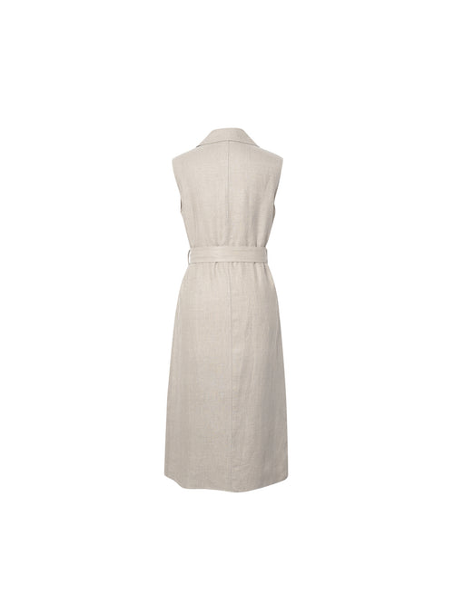 Load image 1 in gallery view. Linen midi dress