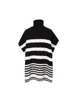 Women's Black High Neck 100% Wool Sweater