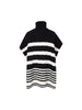 Women's Black High Neck 100% Wool Sweater