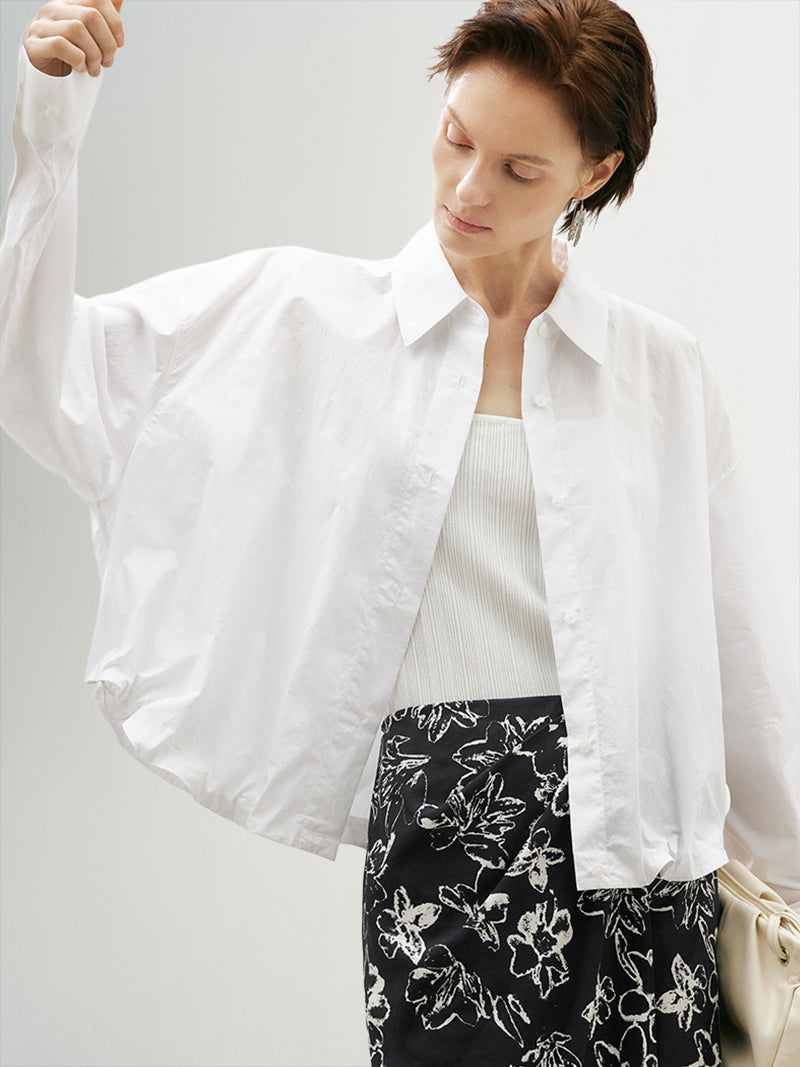 Classic white collared shirt